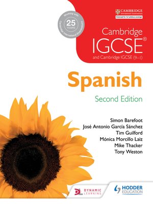 cover image of Cambridge IGCSE Spanish Student Book